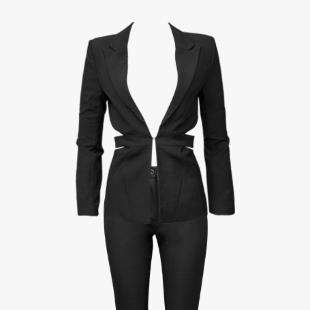 Black Pant Suit Set